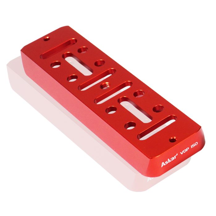 Askar Universal Vixen-Style 150mm Dovetail Plate - Red