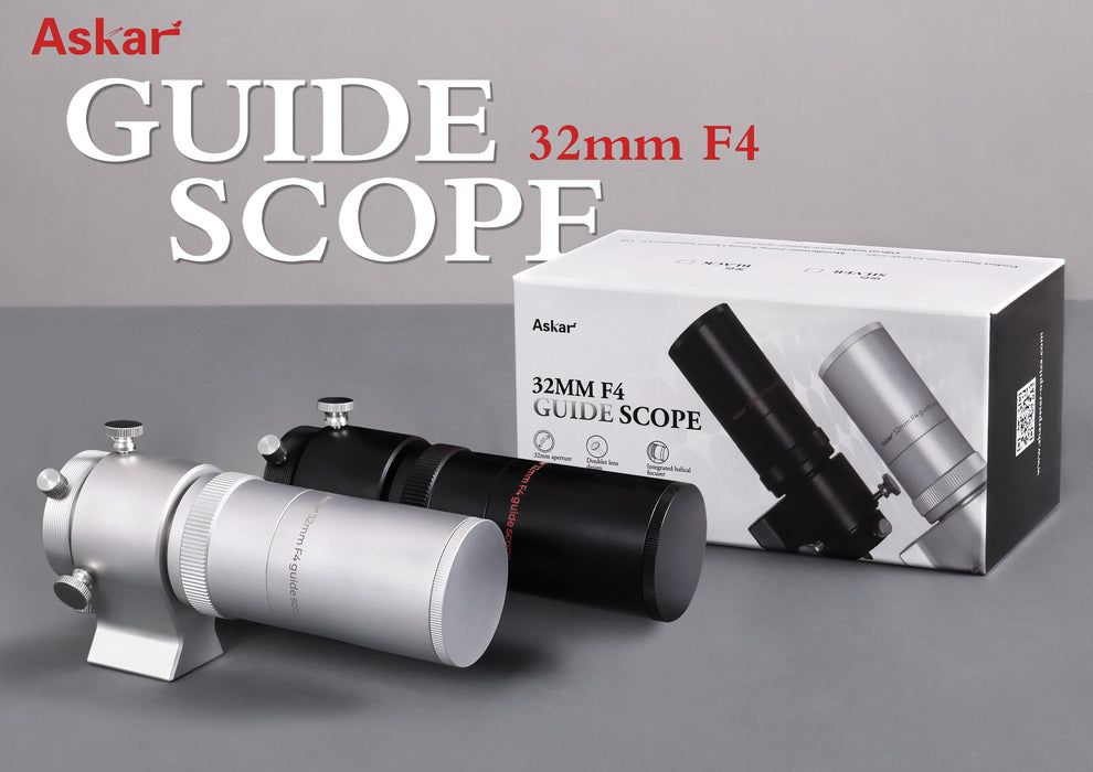 Askar 32mm F4 Guide Scope with Helical Focuser - Silver or Black
