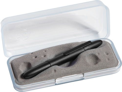 Matte Black Bullet Space Pen with Black Clip