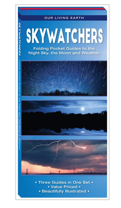 Skywatchers Folding Pocket Guides to the Night Sky, Moon, and Weather