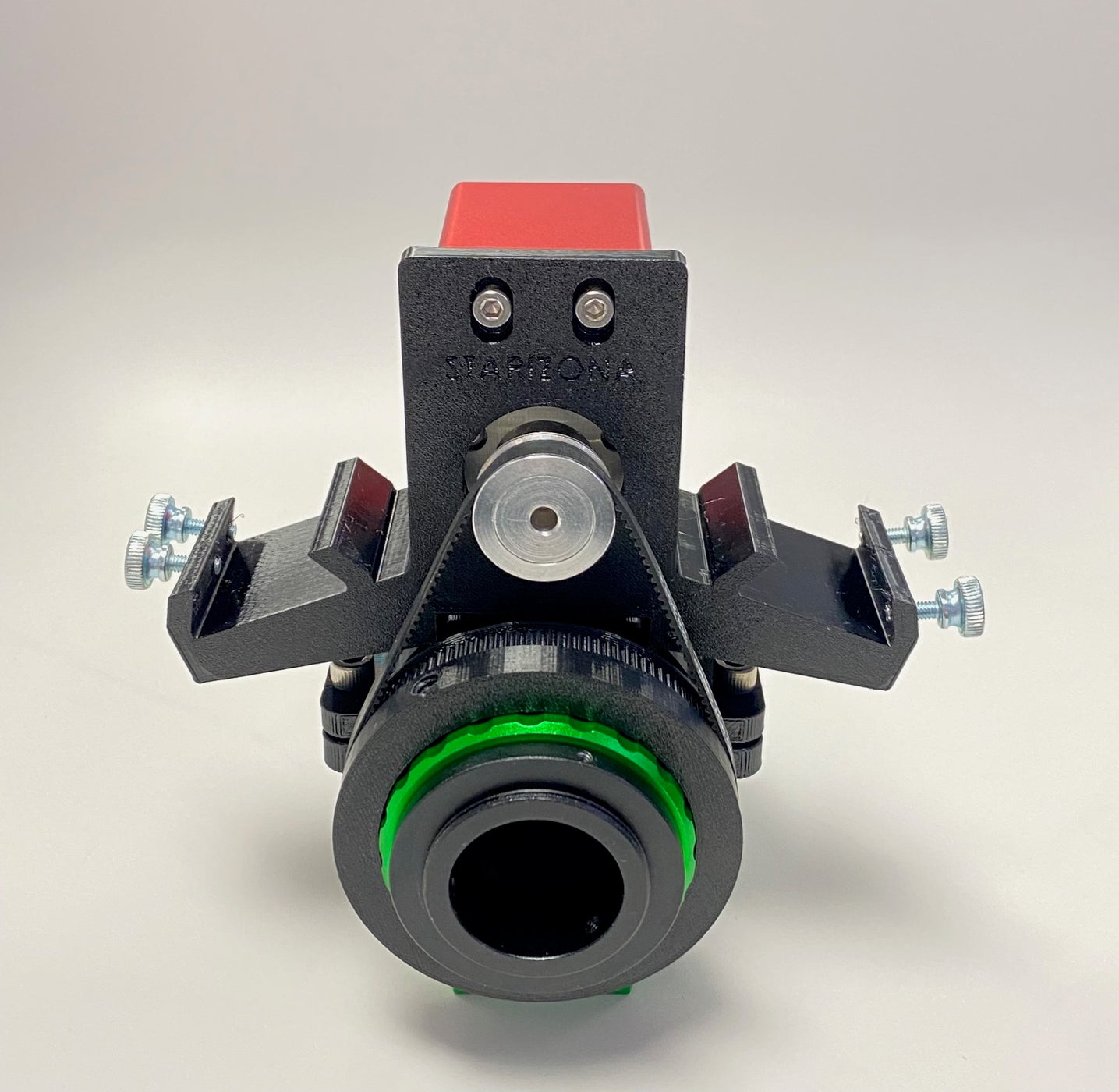 Bracket Cramshell Install EvoGuide 50 Clamshell Ring and Mounting Bracket for ZWO EAF — Starizona