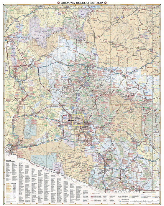 Arizon Fun Map Arizona Recreation Map — Starizona